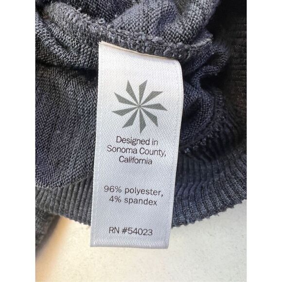 Athleta Zip Up Hoodie Women's Small Heather Gray Long Sleeve Pockets Thumb Hole - Picture 5 of 6